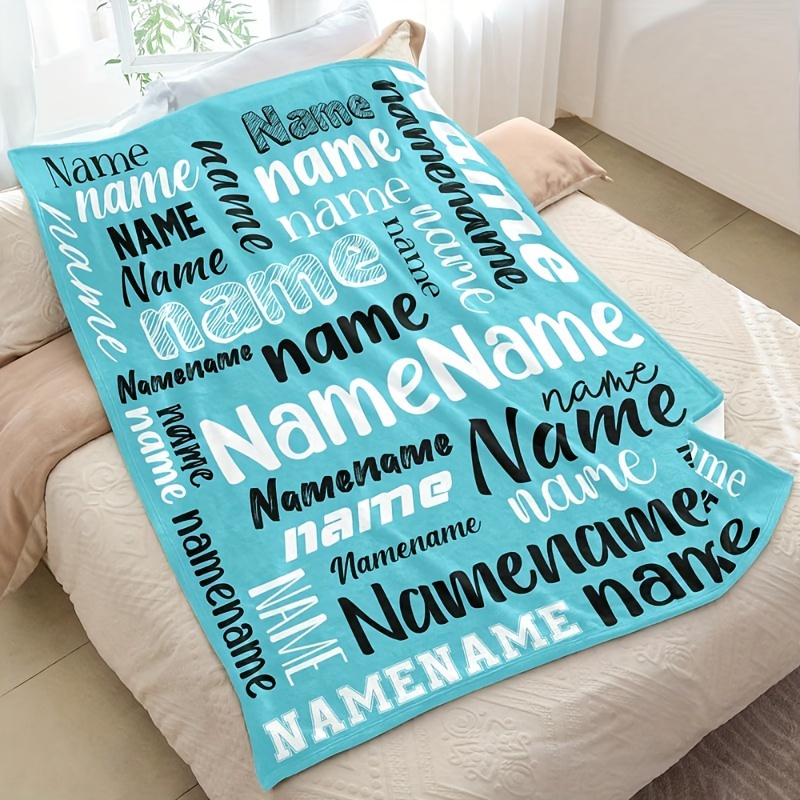 

Custom Name Blanket, Personalized Pet Decor Throw, Ideal Gift For Dog Lovers, Festive Home Accessory, Pet Supplies