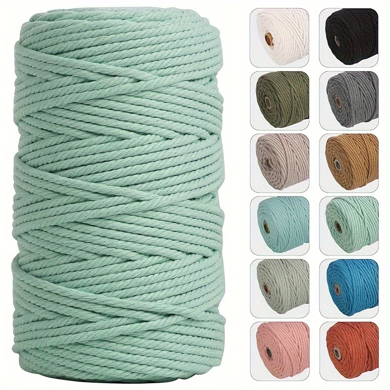 One Roll 3937.01inch/328ft DIY Handmade Woven Rope Chunky Thin Thread  Bundle Decorative Rope, Easter Ribbon Decor Handwork