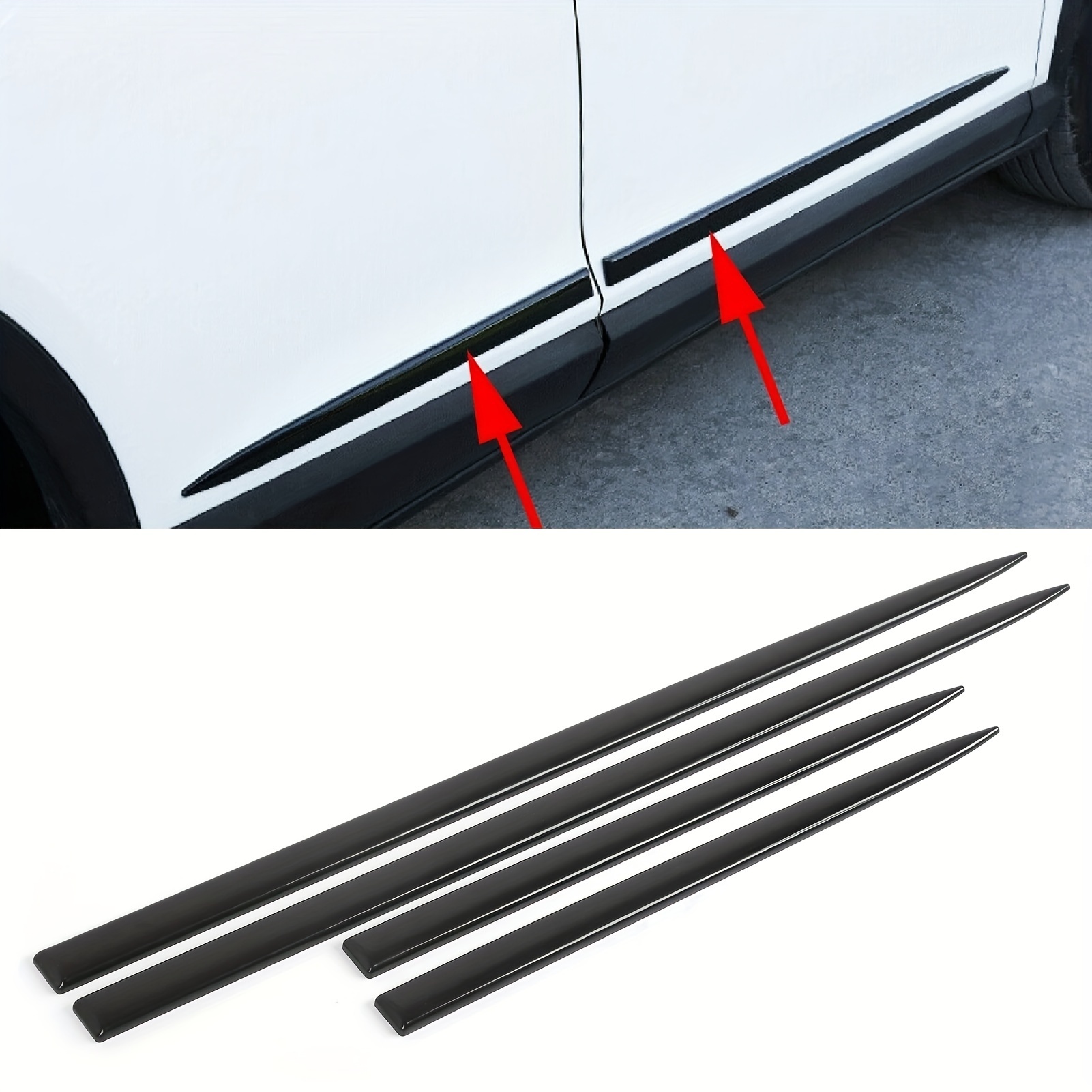 

4pcs Car -collision Strip Universal Decorative Car Strip