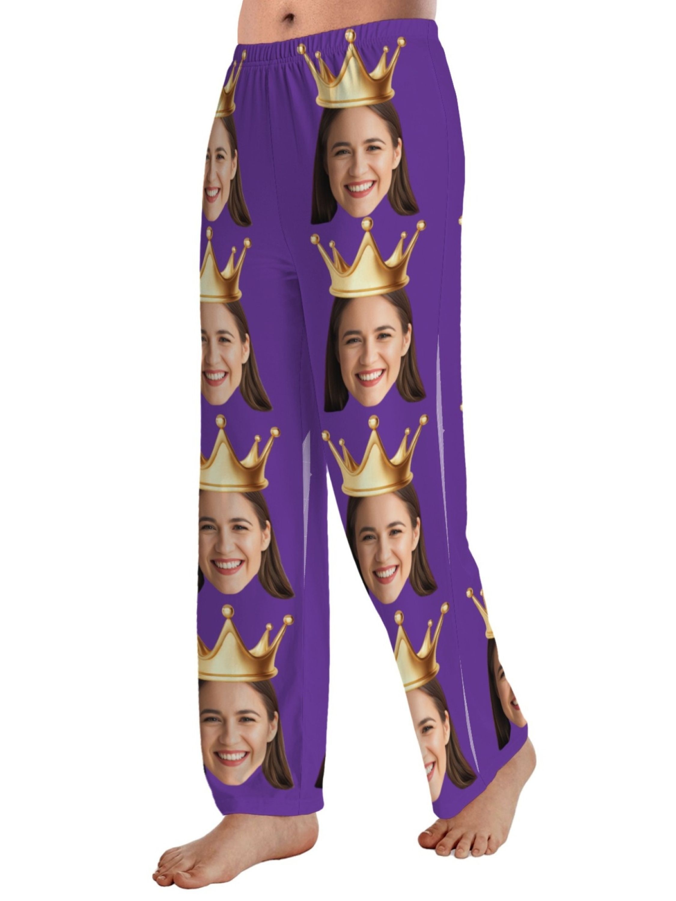 Custom Photo Christmas Keeps Us All Sticking Together - Family Personalized Custom Pajama Pants - Christmas Gift For Family Members