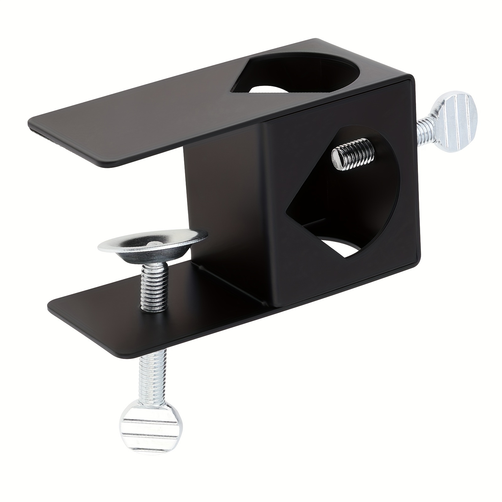 Versatile Alloy Pole Holder Clamp For Tables, Decks & Fences -