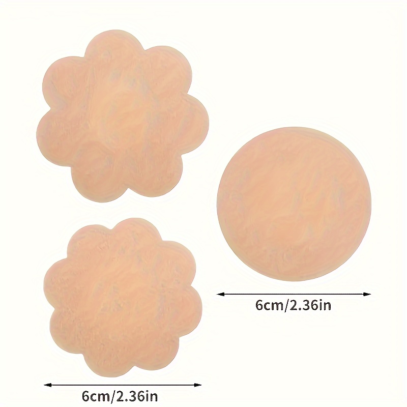 10/20pcs Disposable Non- Chest Patches - Ultra-Thin Transparent Breathable Anti-Glare & Anti-Peeping Wedding Dress Covers with Floral & Round Cutouts for Bridal Wedding Day Confidence, Bride Accessories
