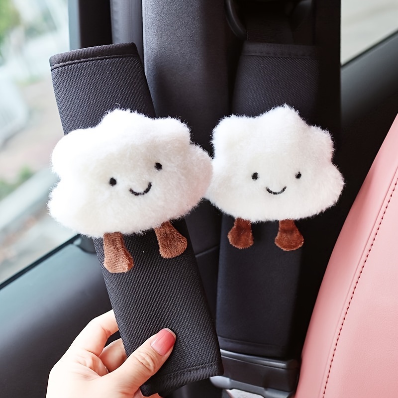 

【cloud Shoulder Protector】car Seat Belt Shoulder Protector Cute Little Cloud Car Shoulder Protector Universal 4 Seasons Car Anti-strangulation Neck Car Accessories