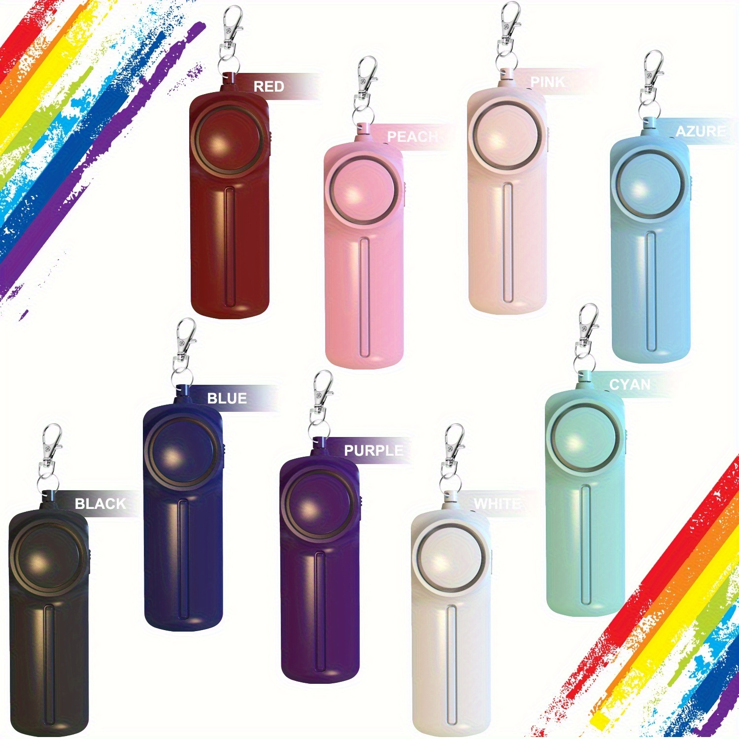 1pc 130db safety sound personal alarm personal safety alarm keychain personal alarm for women men elderly emergency safety alarm Product details 5