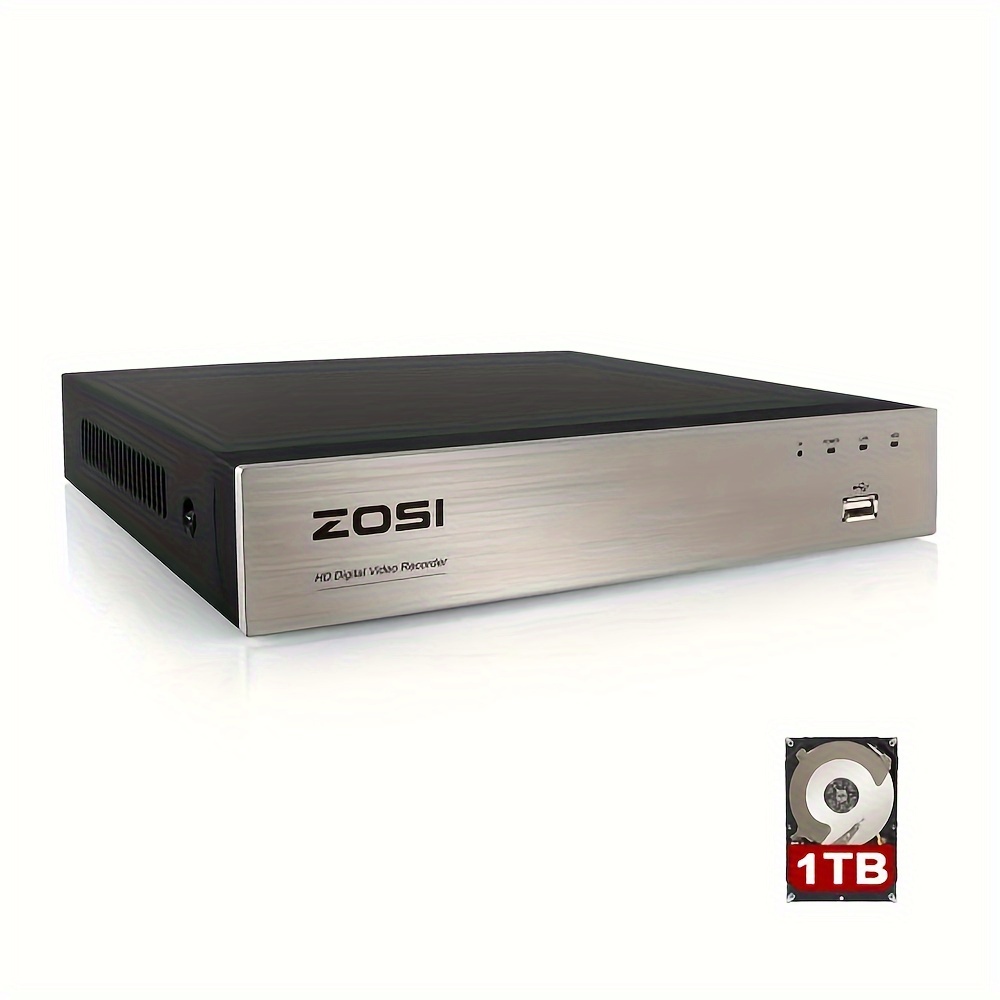 

Zosi 8ch 5mp Lite Dvr With Hard Drive 1t For Security Night Vision Camera System