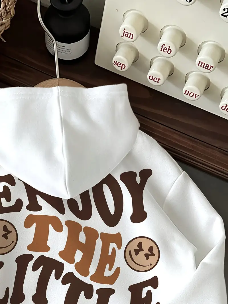 pull-over épais à capuche pour femme - jouis des petites choses avec , sweat-shirt doublé en confortable, lavable en machine, veste sportive pour froid, pulls dhiver, vêtement chaud et Détails du produit 5