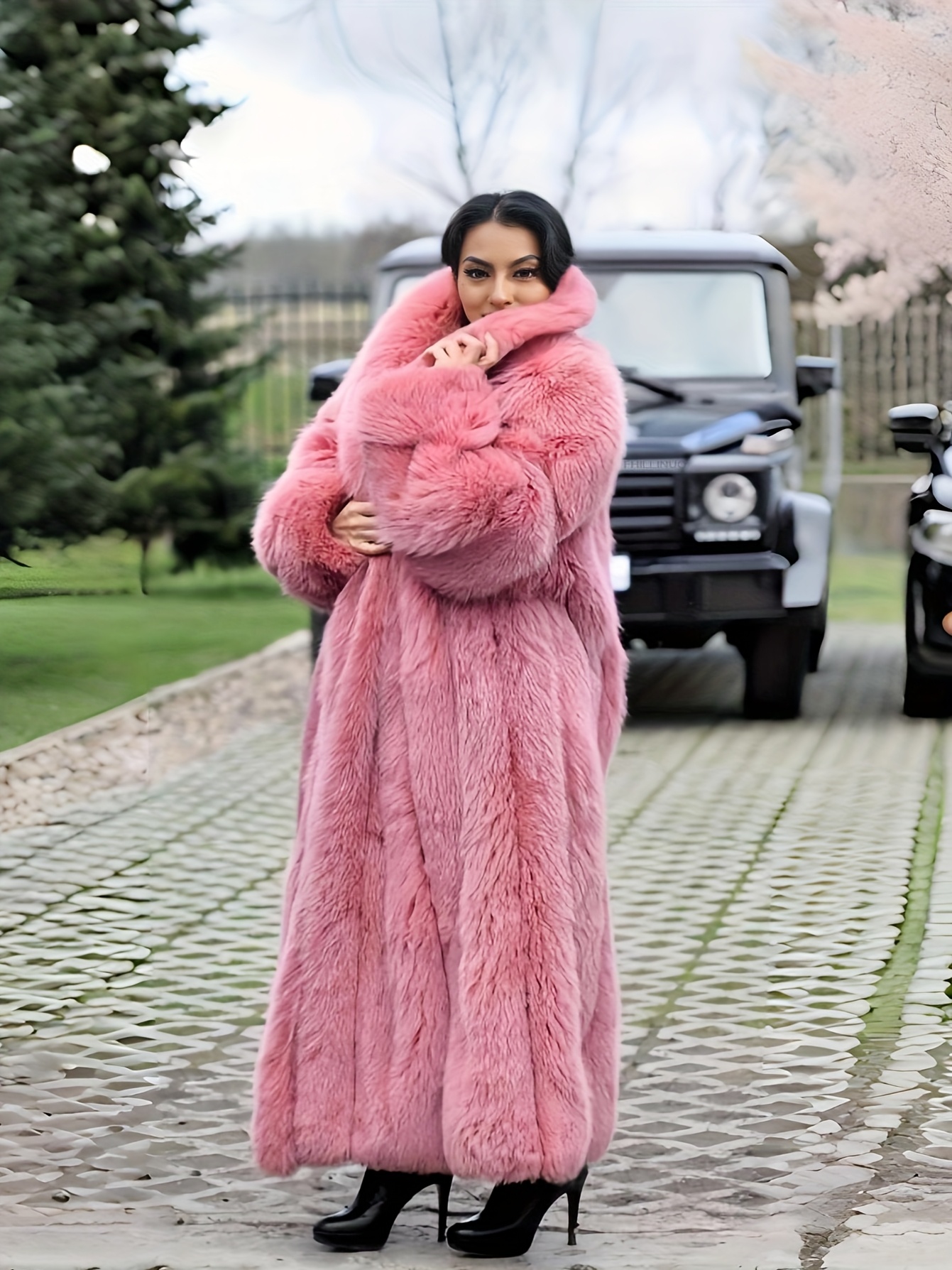 muguet volume fake fur coat（pink） 25242275_55670056_322.jpg