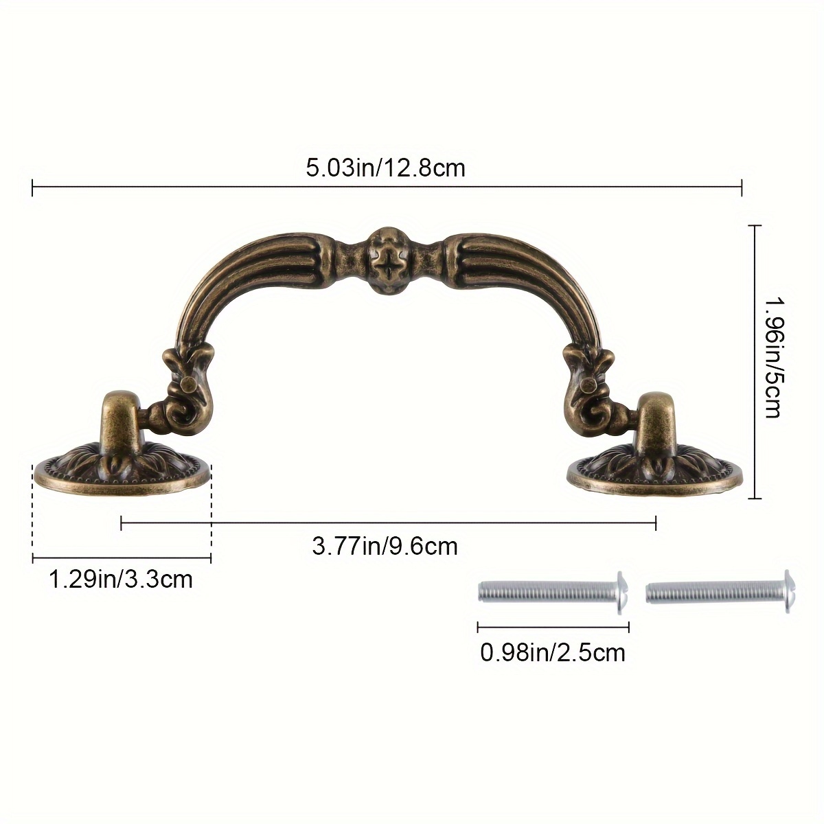4 pcs bail handle drop pulls vintage drop bail drawer pulls - Temu