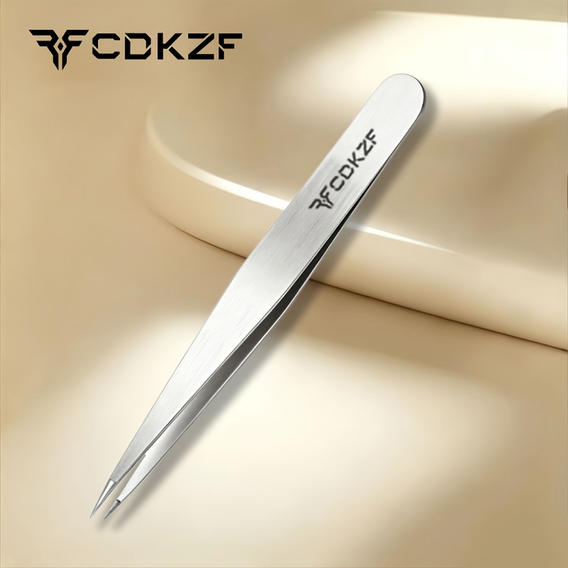TEMU Pointed Tweezer, Eyebrow Clip, Eyelash Clip, Pimple Tweezers, Blackhead Clip, Portable And Unisex, Special
