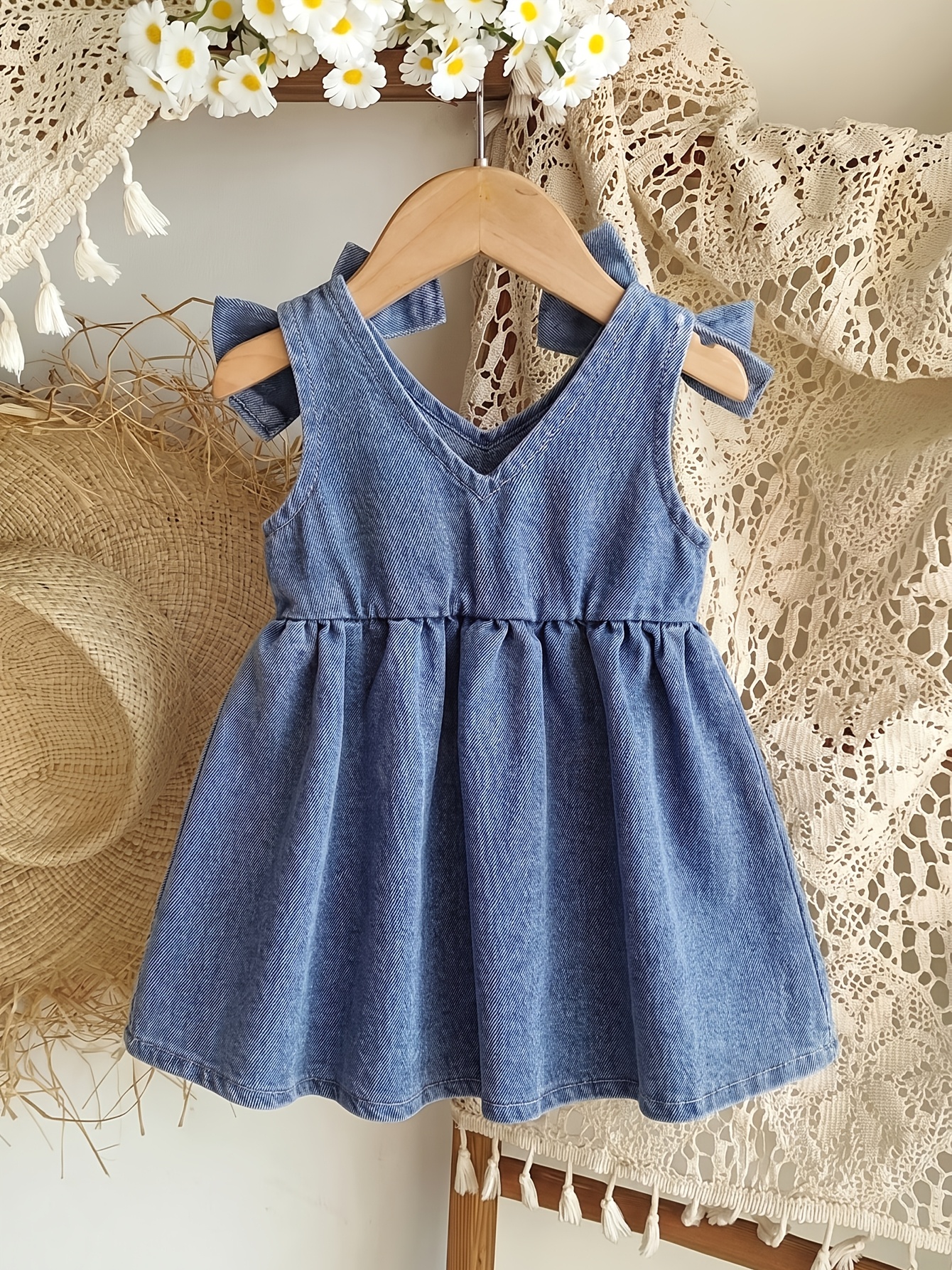 girls jeans dress sold on Temu United States