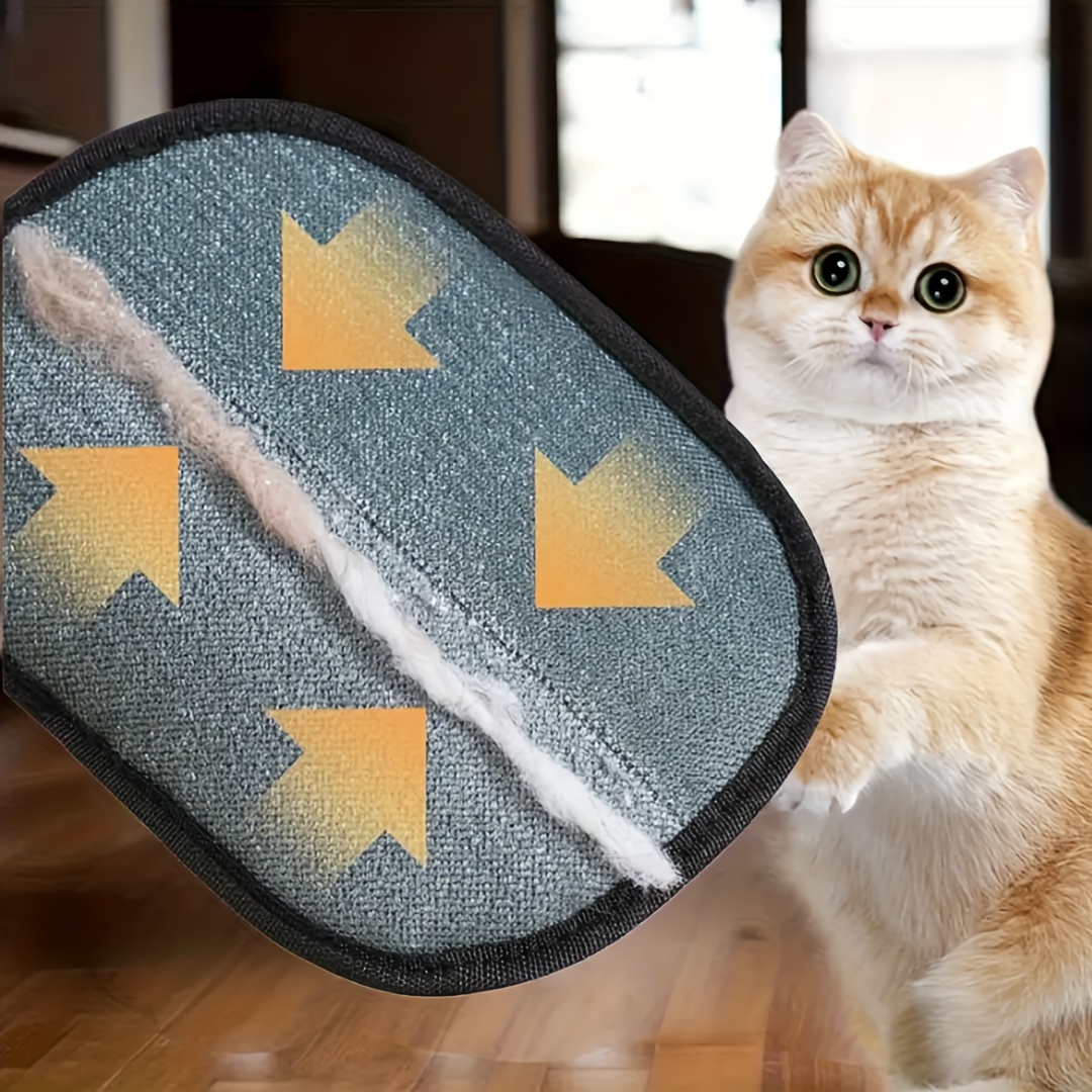 4 Brosses de Dépilation Ménagères, Outil de Dépilation de Poils d'Animaux, Gants de Dépilation à Électricité Statique, Réutilisables, Pratiques et Rapides, Adaptés à Divers Environnements