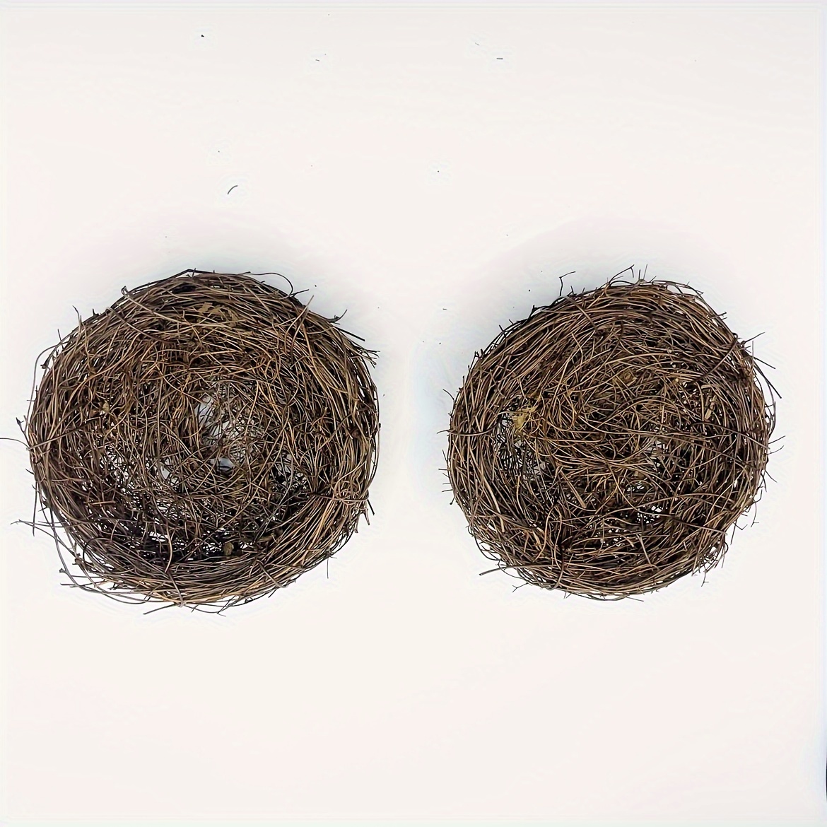 2pcs Rattan ' Nest Craft Handmade Dried Natural ' Nest Garden Courtyard Home Party Wedding Decoration No Egg