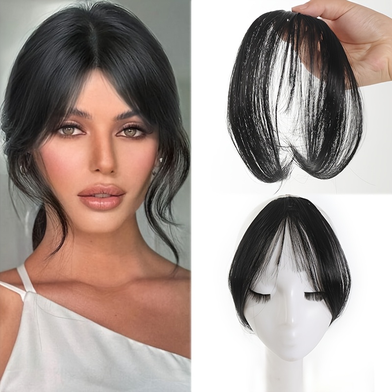 

1pc Women's Synthetic Heat-resistant Bangs Wig With Bb Clip, Fluffy Basics Style Hair Extensions For All