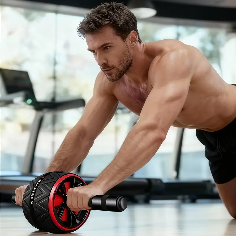 Silent Ab Roller Wheel with Ergonomic Handles