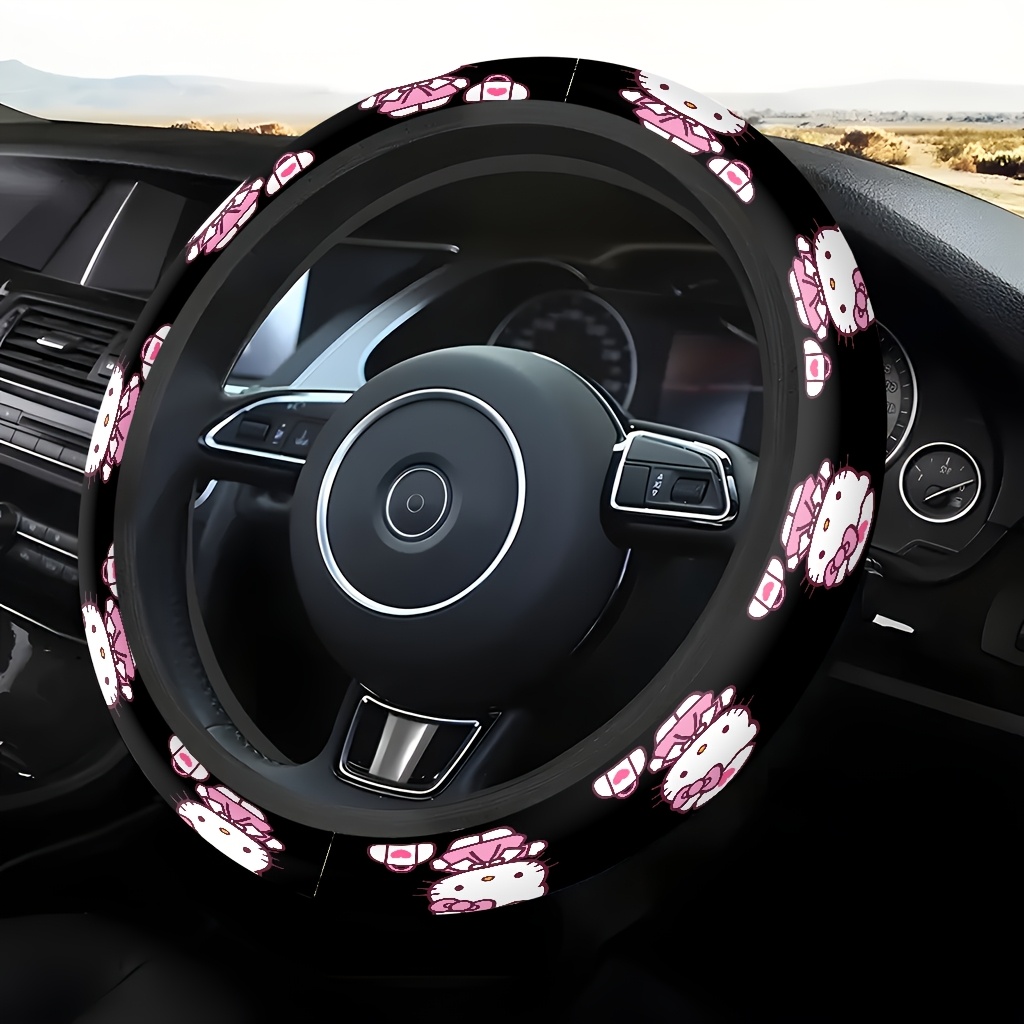 1pc steering wheel cover compatible for wheel with design durable grip cover suitable for most vehicles car interior for Product details 0