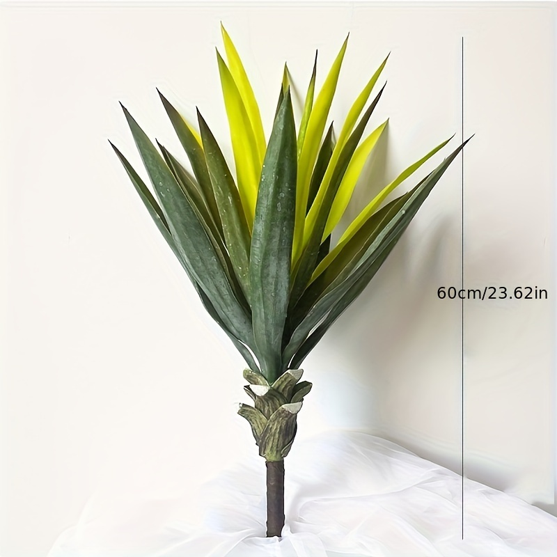 Realistic 24" Artificial Agave Plant - Large Tequila Succulent For Indoor & Outdoor Decor, Home, Garden, Office