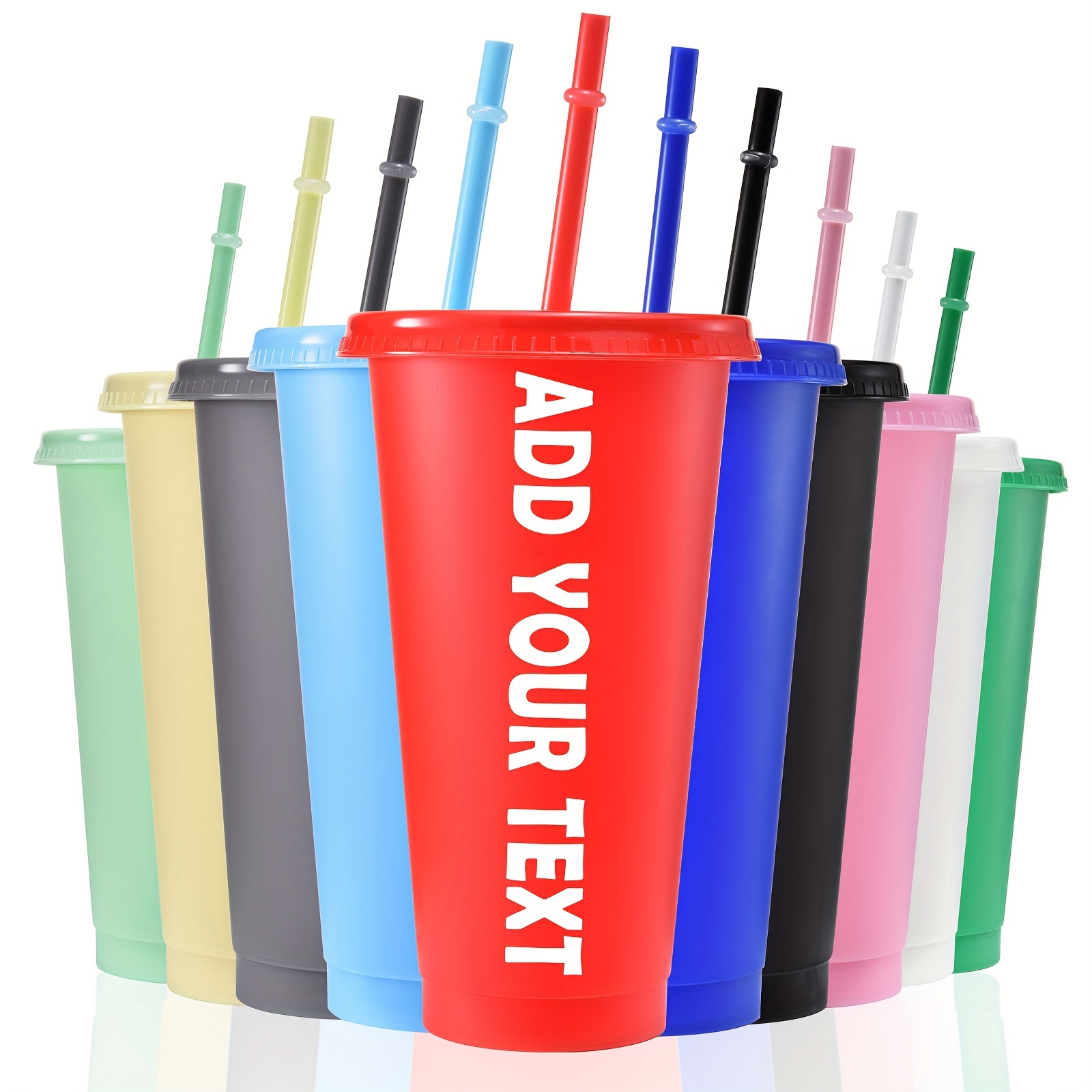 10pcs 24oz 710ml personalized plastic cups customize text - Temu Germany