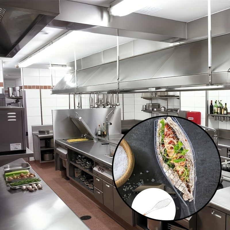 1pc bbq grilled fish clip for restaurant foldable with buckle fastening grill and veggies with this portable family gathering essential details 9