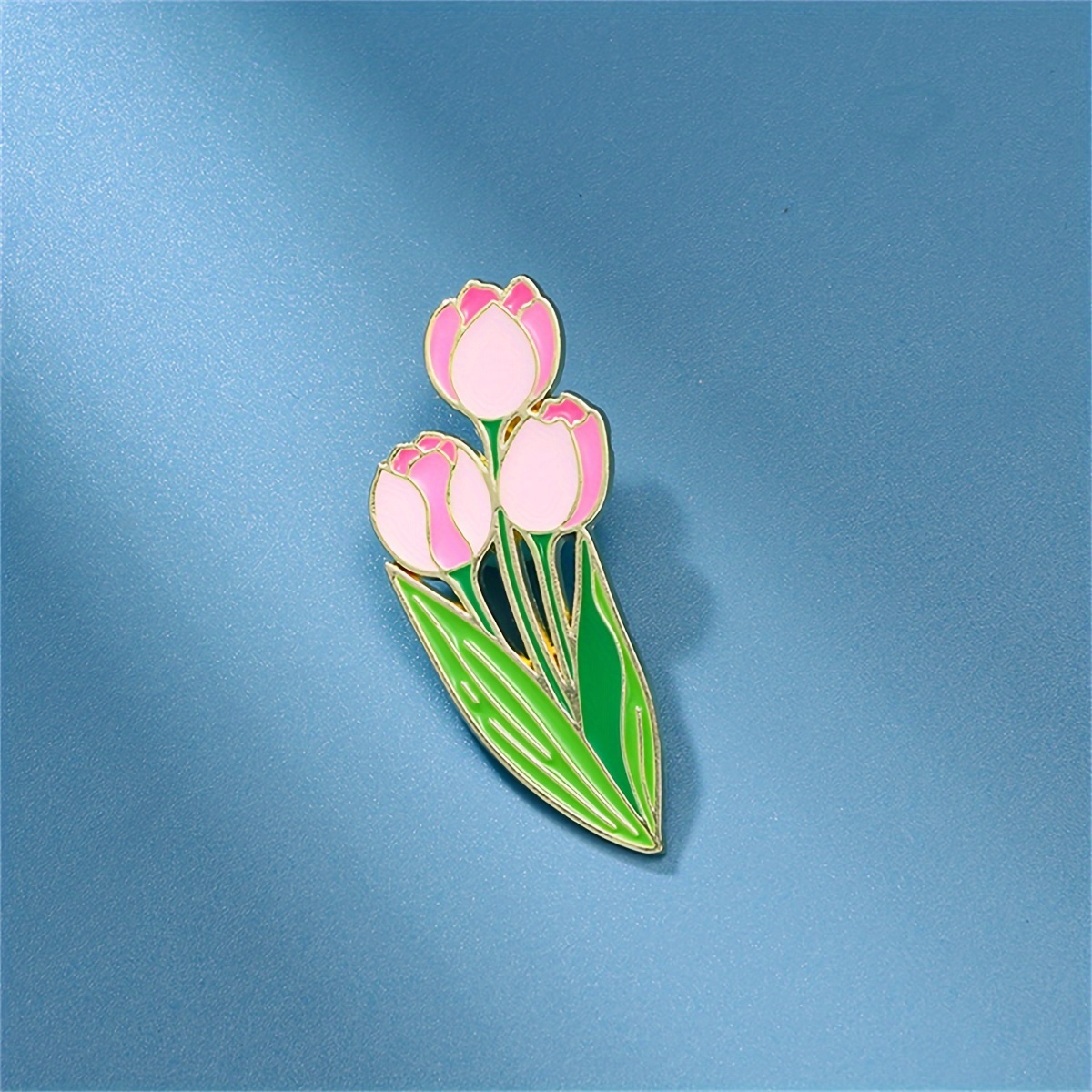 

Flowers Enamel Pin Tulips Custom Decorative Brooches Ornaments Lapel Bag Badges Jewelry Gifts Pin