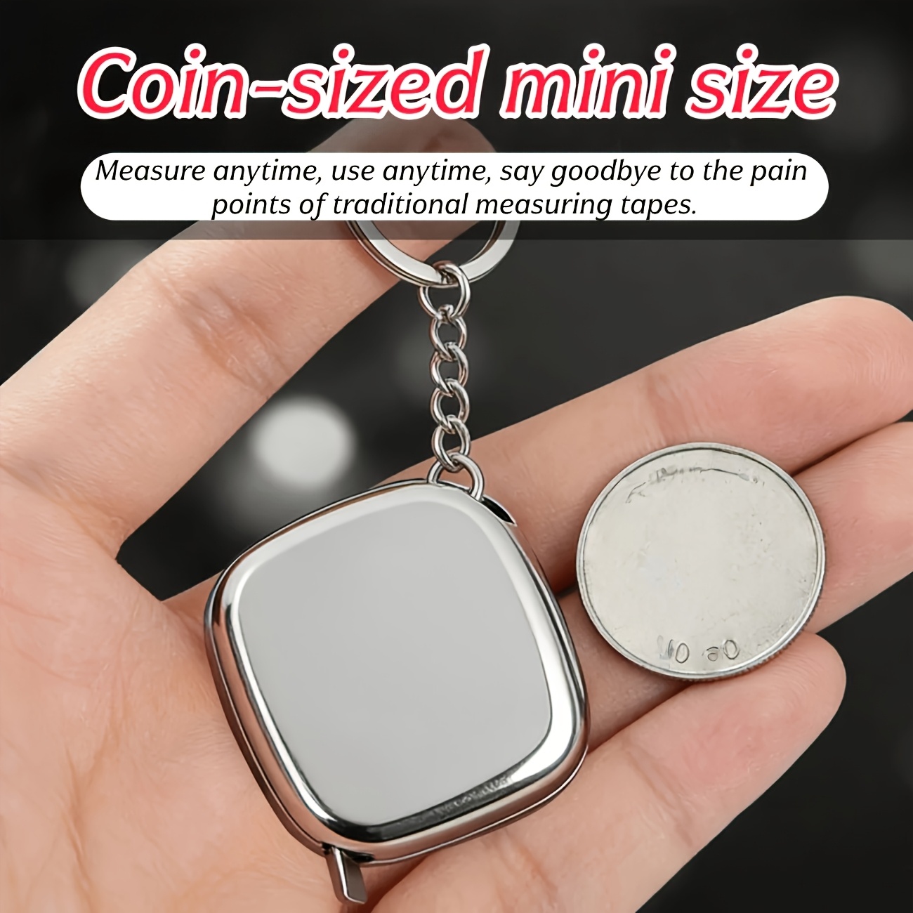 TEMU Suitable For 2 , This Portable Measure Is Compact, Portable, And Convenient, Fitting Into A Pocket. It Serves As A Small Measuring Decorative