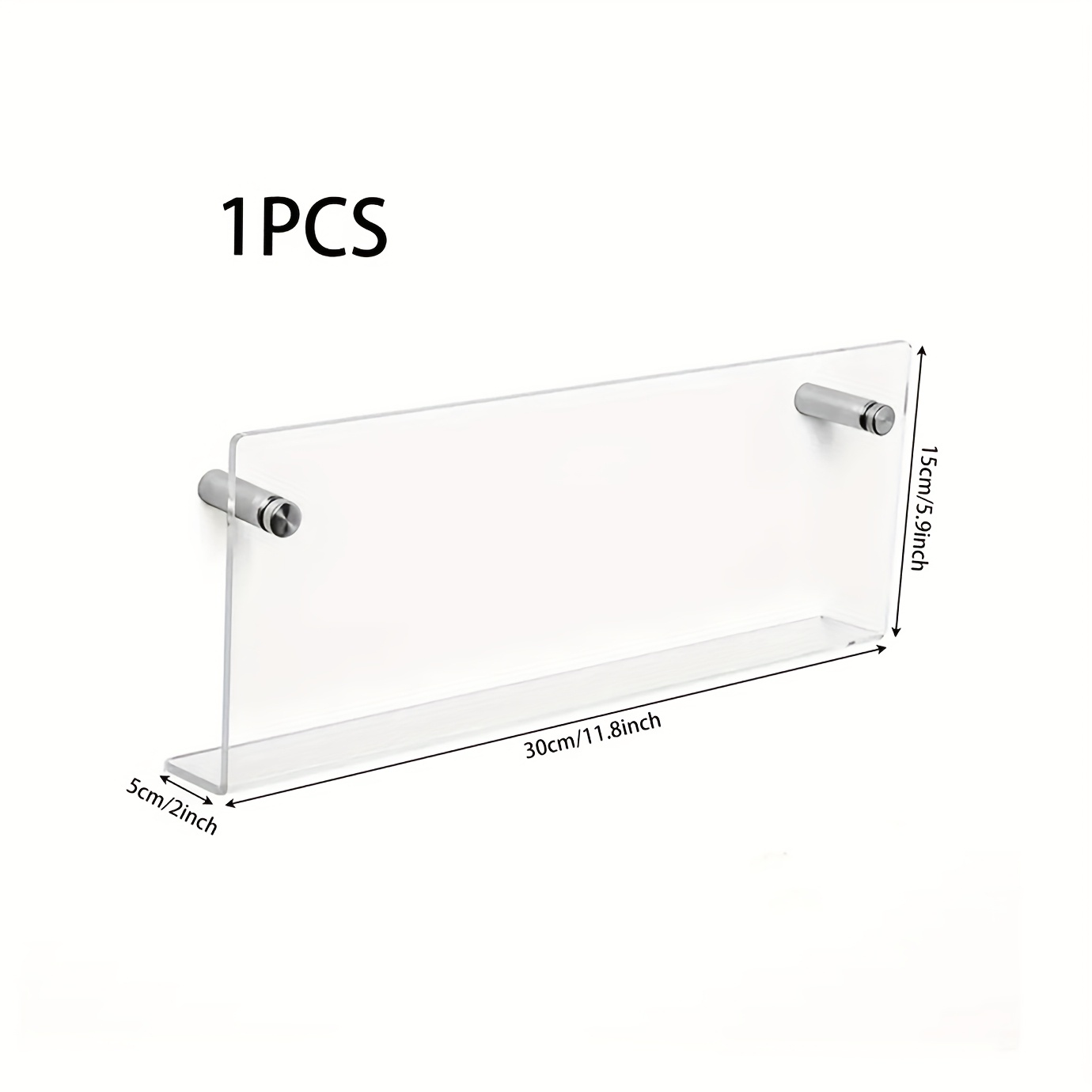 TEMU 1pc Of Clear Acrylic Magazine Holder, Manual Stand, Record Clip Magazine Rack, Stylish Hanging Bookshelf For Literature Storage, Suitable For ,