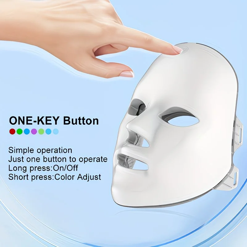 7-Color LED Facial Therapy Device - Portable Skin Care Tool – detail 4