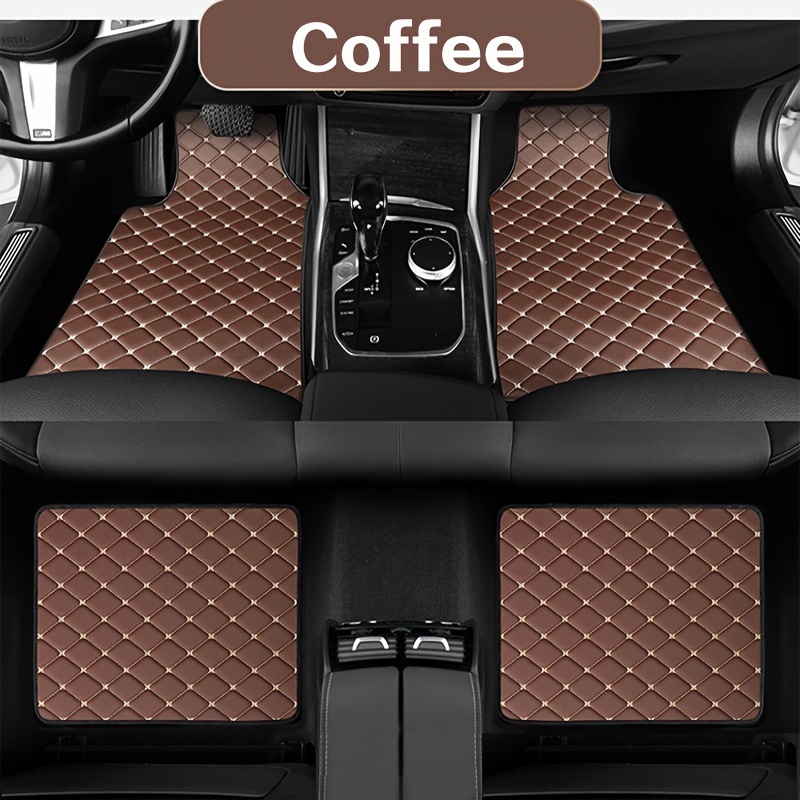 TEMU Car Floor Mats Universal 4pcs Set Quilted Car Floor Mats Ordinary Simple Car Floor Mats