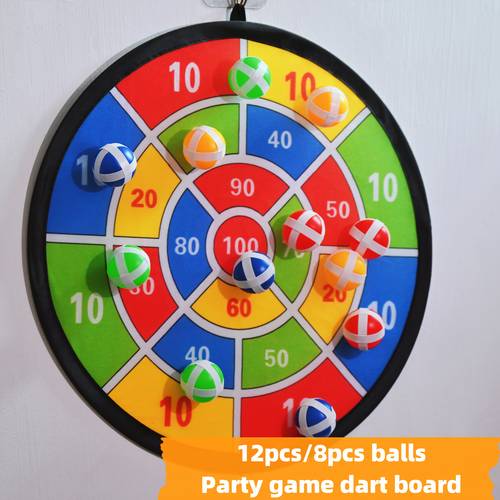 12 8 sticky ball dartboard set outdoor indoor party interactive game prop perfect birthday gift christmas and halloween gift thanksgiving gift