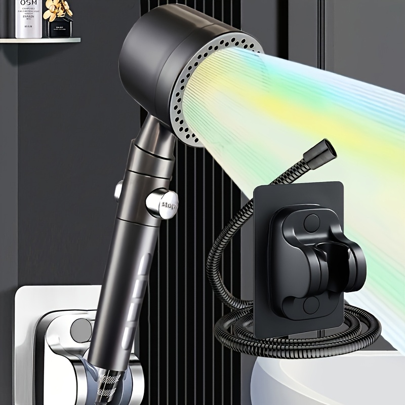 ultimate A Handheld Shower Head Set Featuring a Shower Hose, Five Adjustable Water Flow Settings, And Built-In Filtration, Perfect for Enhancing Your Bathroom Experience with Luxury. for Shower Use Only 5 ultimate A Handheld Shower Head Set Featuring a Shower Hose, Five Adjustable Water Flow Settings, And Built-In Filtration, Perfect for Enhancing Your Bathroom Experience with Luxury. for Shower Use Only - Image 5