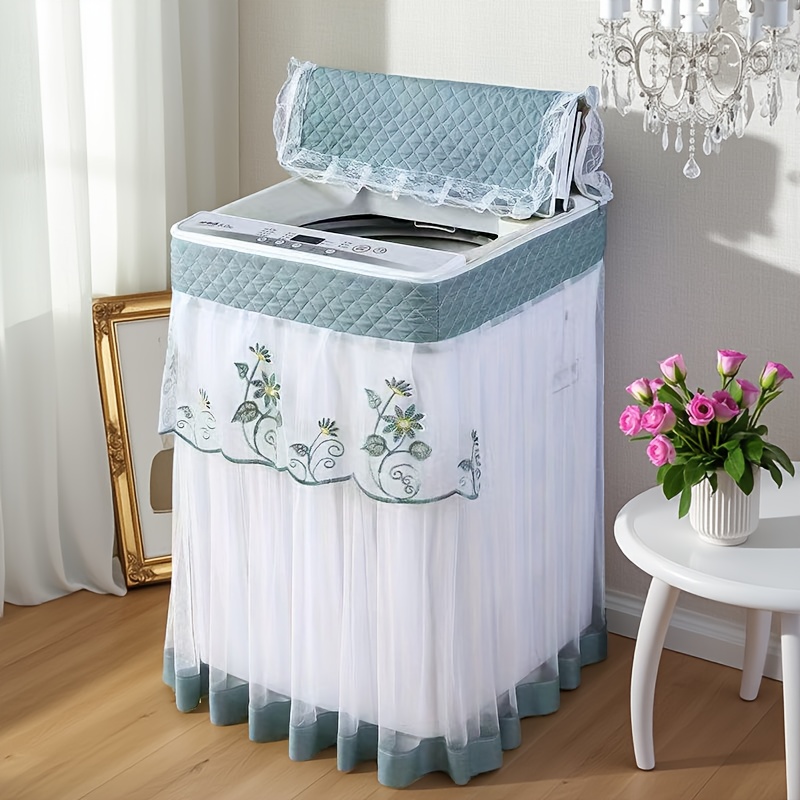 TEMU Dust-proof Cover Towel, Automatic Power-on Without Removal, Washing Machine Cover, Universal Dust-proof Cover Cloth, Dust-proof Cover, 55*57*83cm