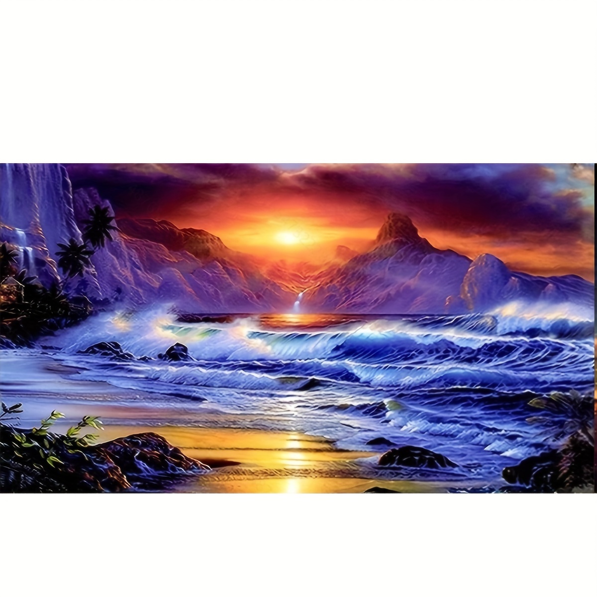 Pintura Arte Diamante 5d Amanecer Kits Pintura Diamante Gran - Temu Chile