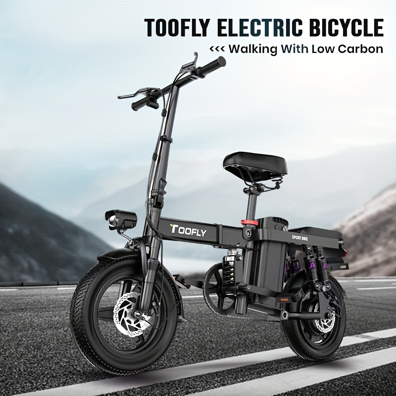 

High Carbon Steel Body, 400w 48v Powerful Motor, 14-inch Tires, 15ah Lithium Battery, Suitable For Daily Commuting, Increased Shock Absorption, More Comfortable Riding