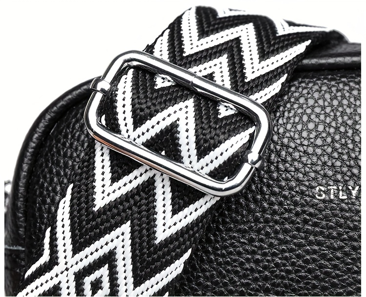 womens genuine leather tote bag elegant solid color large capacity crossbody shoulder bag with adjustable strap zipper closure   hardware multiple colors black khaki light brown white   leather crossbody bag polyester lined interior Product details 12