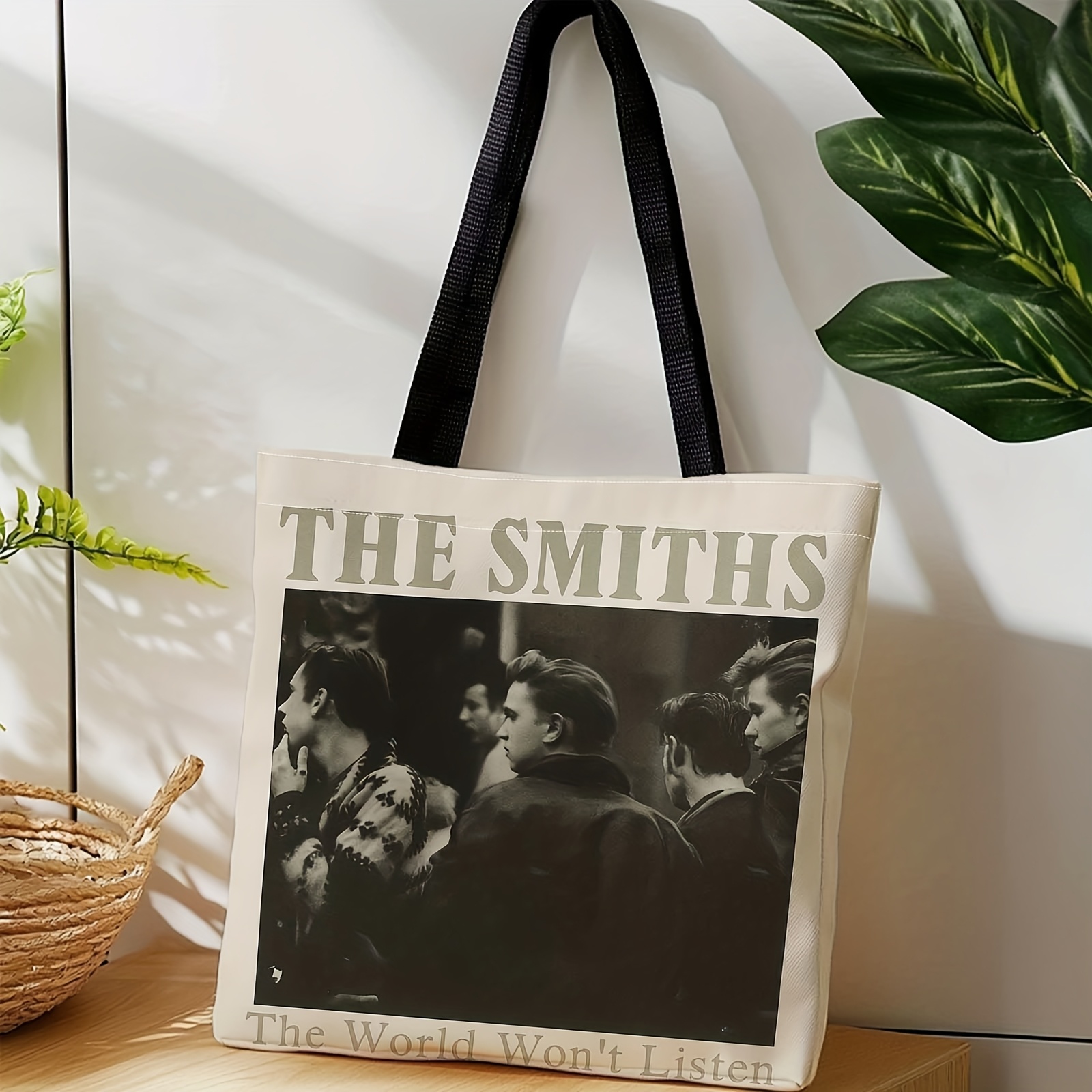 TEMU Una borsa shopper, una borsa portatile in tela che pu簷 portata a spalla o a , con una di album dei e fotografie in e . � per viaggi, per riporre