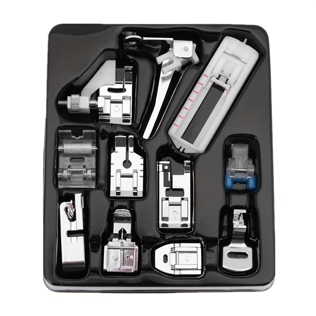 TEMU 11pcs Low Shank Sewing Machine Presser Feet Set, Suitable For Brother, Singer,,,,, White, Sewing Machines