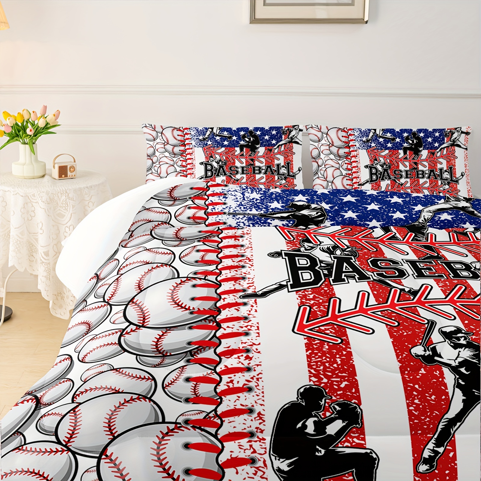 Baseball comforter best sale