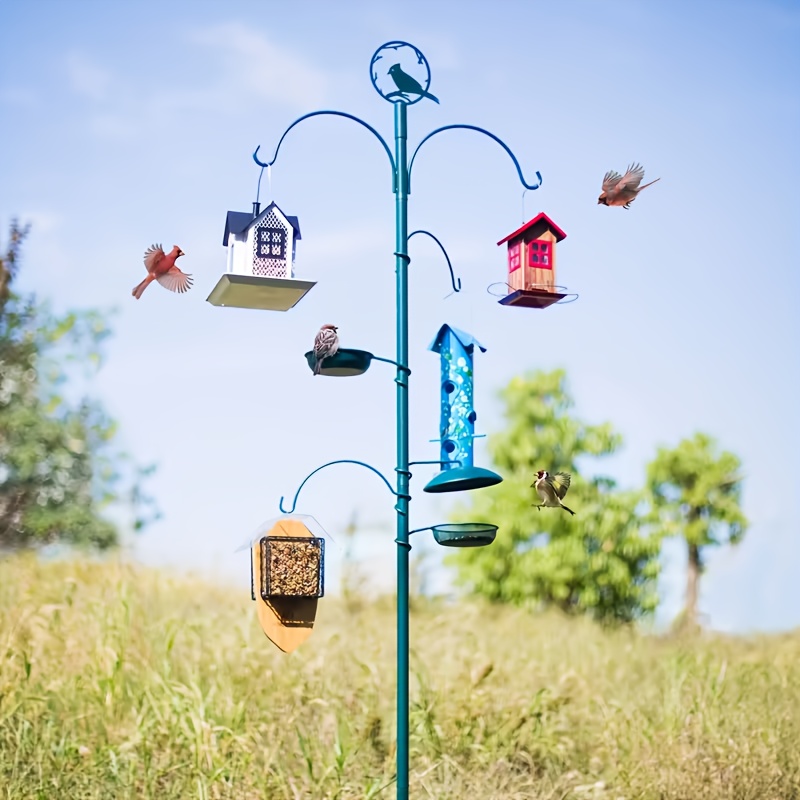 Outdoor Bird Feeder House · Designed with A Large Capacity And Equipped with Triple Feeding Ports · It Is Weatherproof, Durable And Easy to Refill - And Suitable for Outdoor Spaces, Gardens, Porches, Balconies And Country Houses