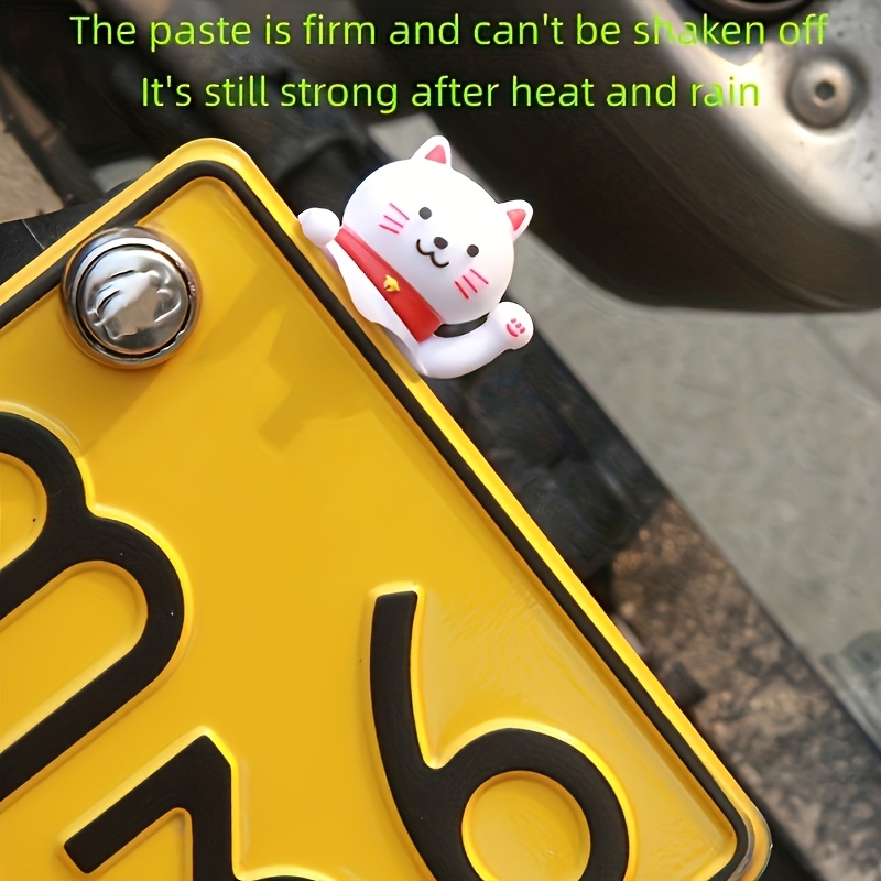 1pc Motorcycle Accessories,rubber Dashboard Decoration, License Plate Frame And Battery Sticker - Perfectly Suitable For Personalization, Motorcycle Stickers