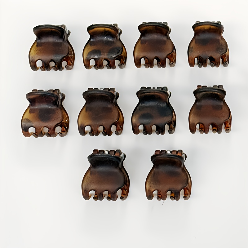 10 Matte Mini Low- Clips For - Cute And Strong Hair Clips, Suitable For Bangs, Ponytails And Updos, Durable Plastic Daily Casual Accessories