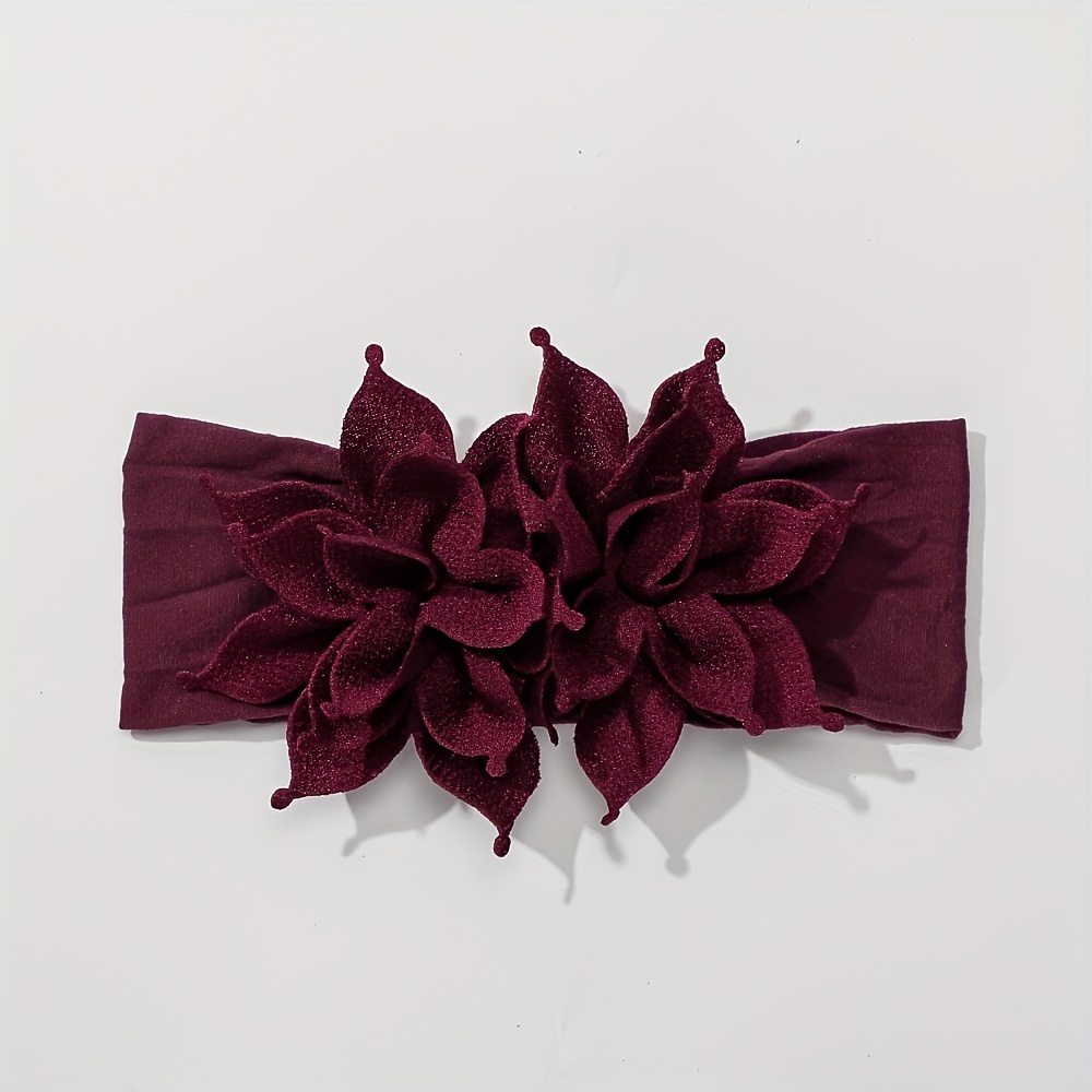 New European And Band Cute Hair Accessories Flower Headband Elastic Nylon Hair Band