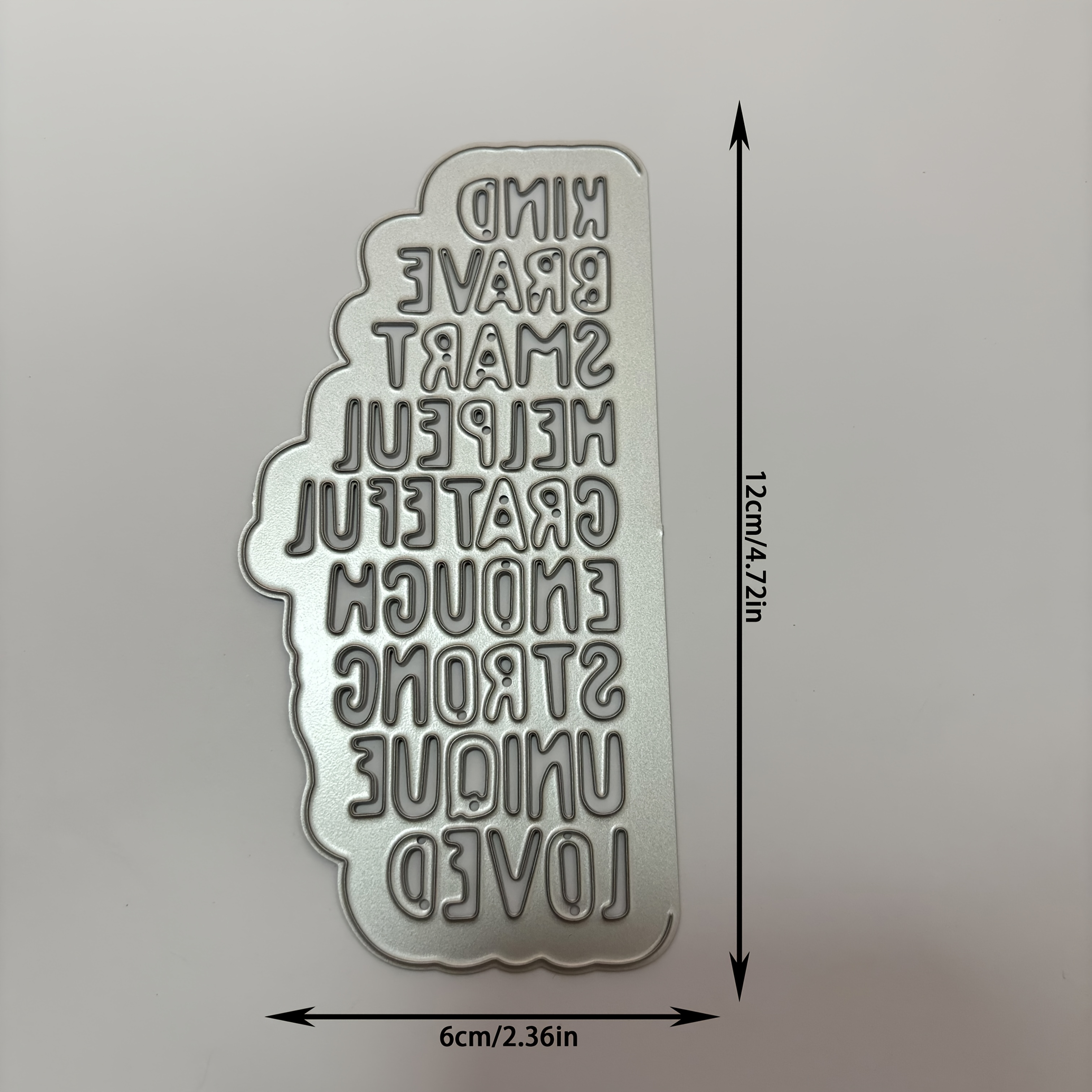 TEMU Motivational Metal Cutting Dies - Versatile Diy Craft Tool For Scrapbooking, Photo Albums, Greeting Cards And Home Decor - Great For Holiday And