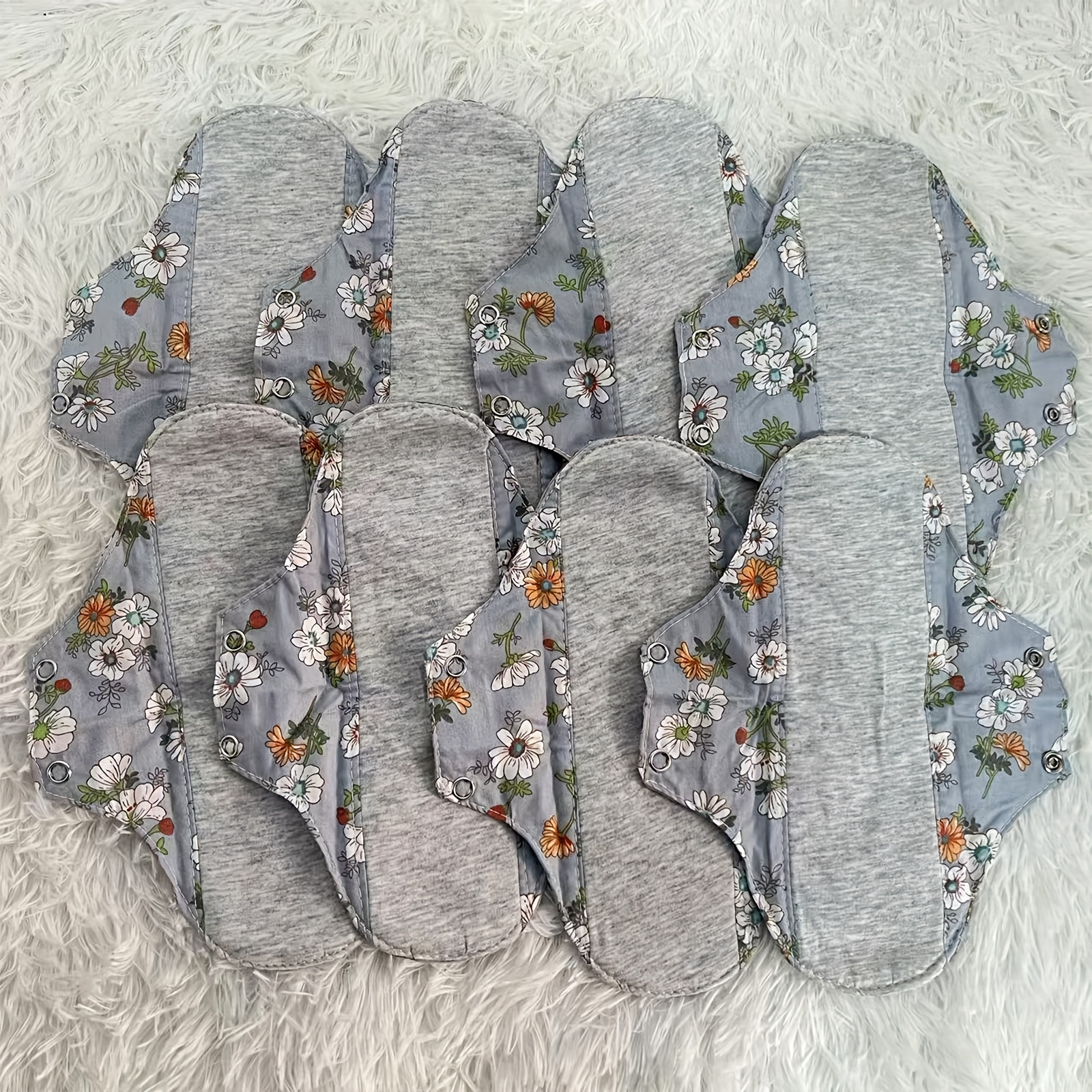 8pcs - Skin-friendly Soft And Comfortable, Breathable, Washable And Reusable, Women's