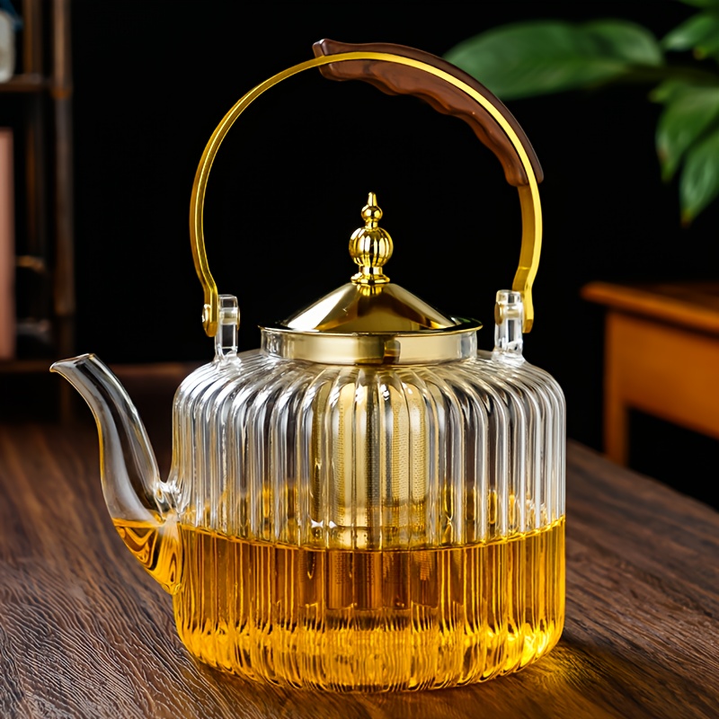 Image of High- Silica Heat-resistant Transparent Brewing Vessel Gongfu Tea Set
