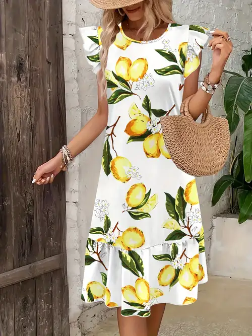 lemon print dress - Oman lemon print dress - Oman