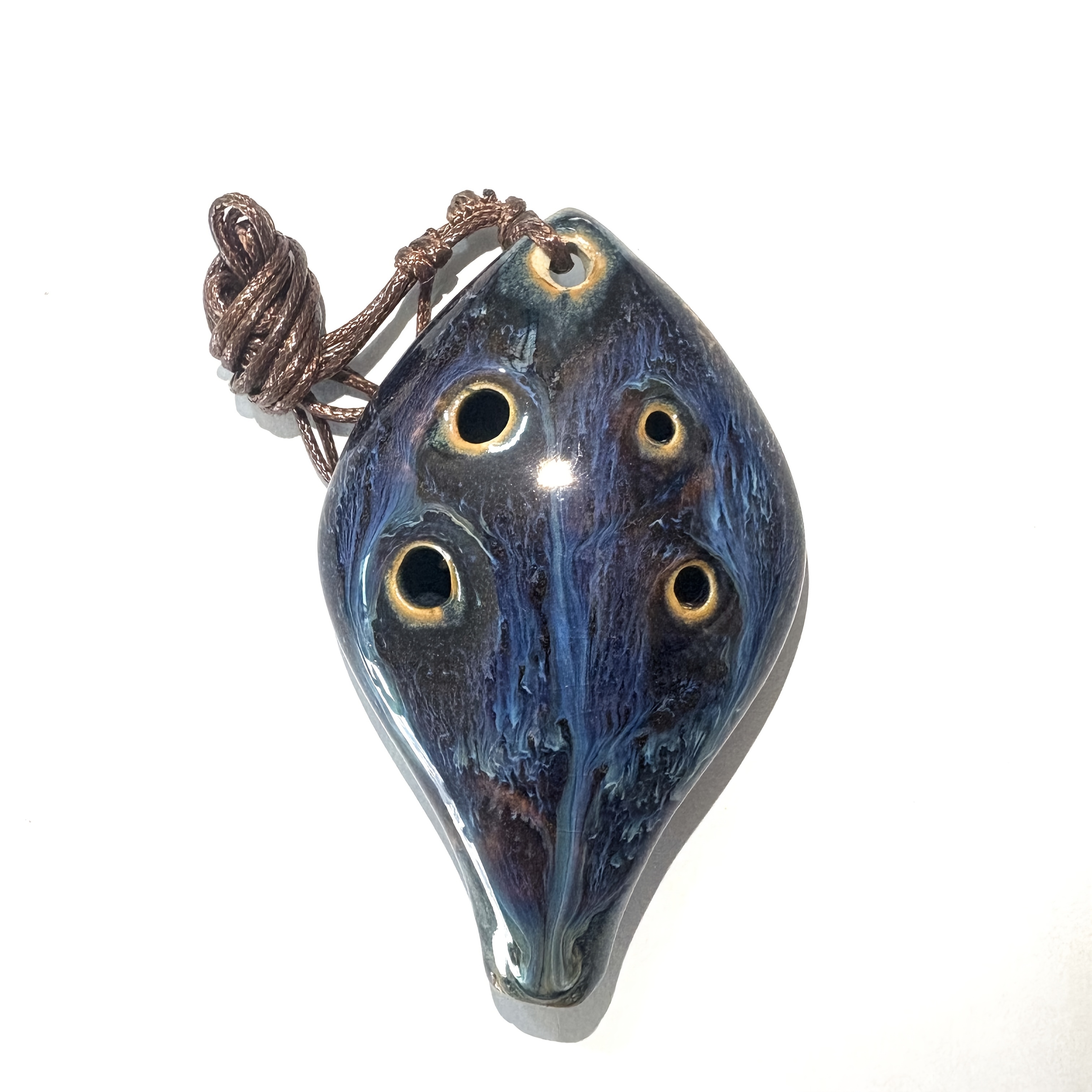 E-shop ., Ocarina im alten chinesischen Stil, sechsstimmige handgefertigte Ocarina, angenehmer Klang, mit Schlüsselband, wie ein Blatt