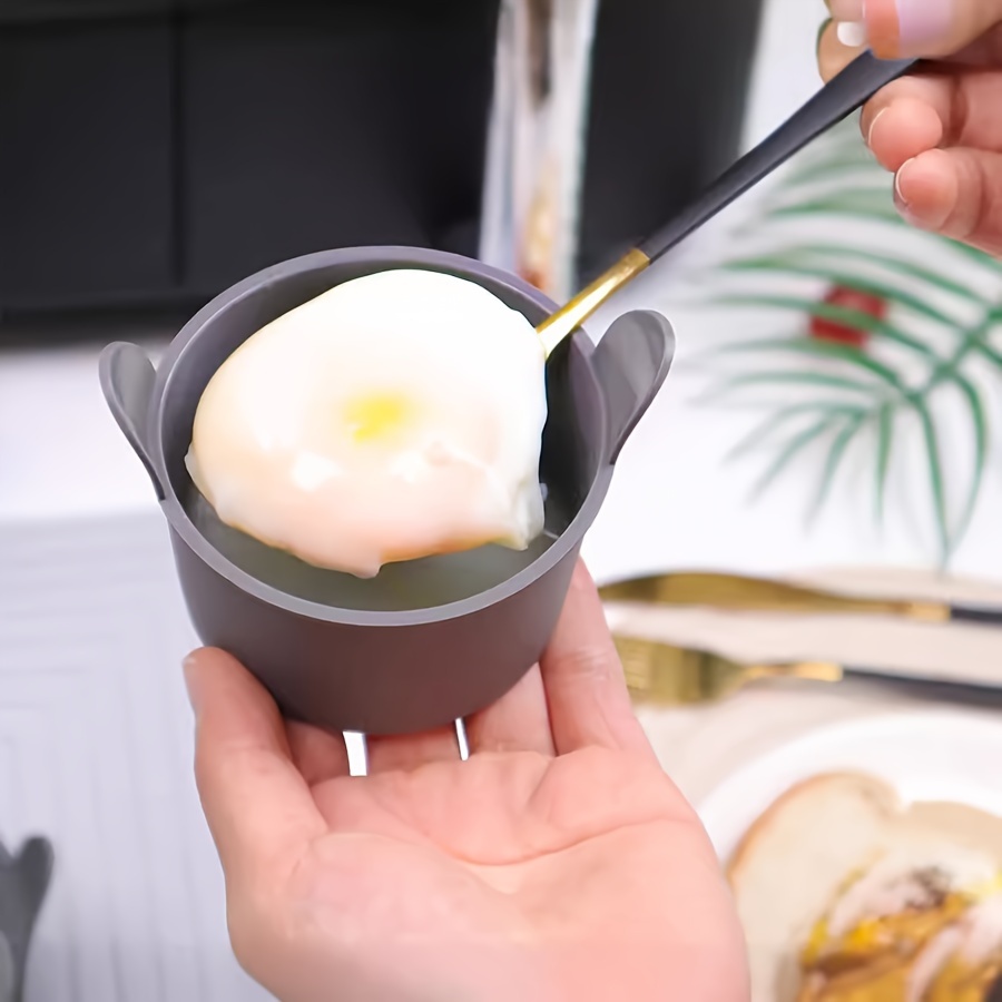 4 Piece Tritan Egg Poachers Silicone Bowl Mold Set Air Fryer Temu