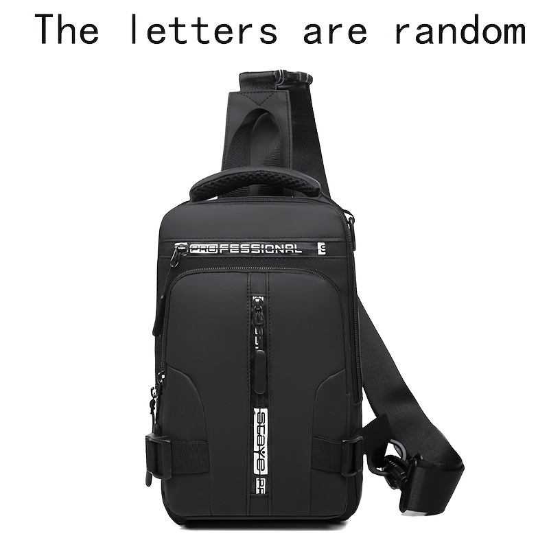 multi functional chest bag crossbody bag shoulder bag small backpack dual shoulder bag front chest bag zipper   random details 5