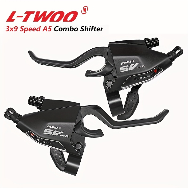 1 pair 21 24 27 speed aluminum   bicycle derailleurs ergonomically designed derailleur and brake handle combination for   bicycles derailleur with drive cable