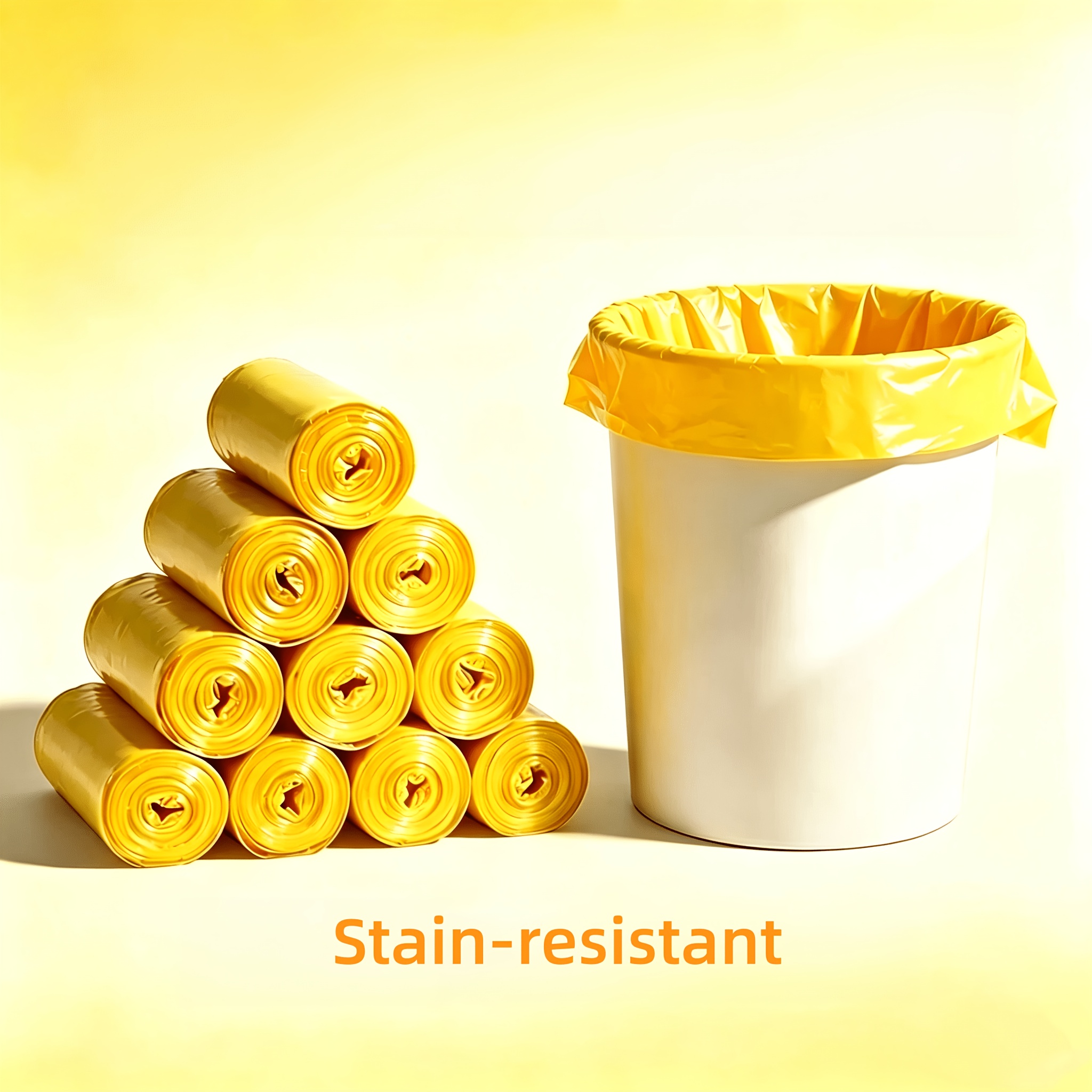 TEMU Yellow, And Odor-proof Garbage Bags - Extra-large Thick Garbage Bags Suitable For Home, Office, Kitchen, Bathroom, Outdoor Use, Kitchen Waste