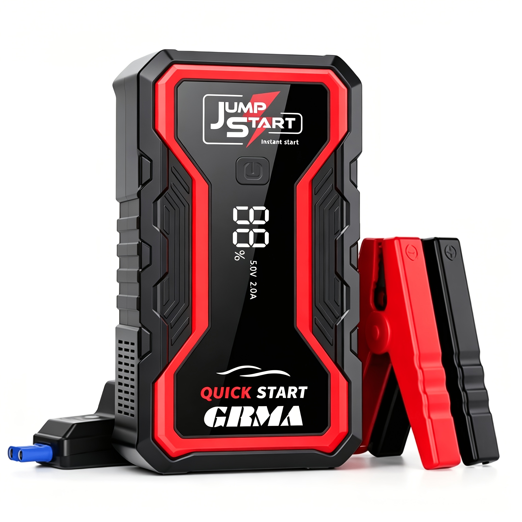 TEMU Multifunctional Vehicle Emergency Supply, 190 Psi, Portable Car Battery Starter, Digital Display, Suitable For Small Cars Or Trucks, Led